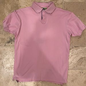 Men’s Bristol & Bull Baby Pink Polo Sz L